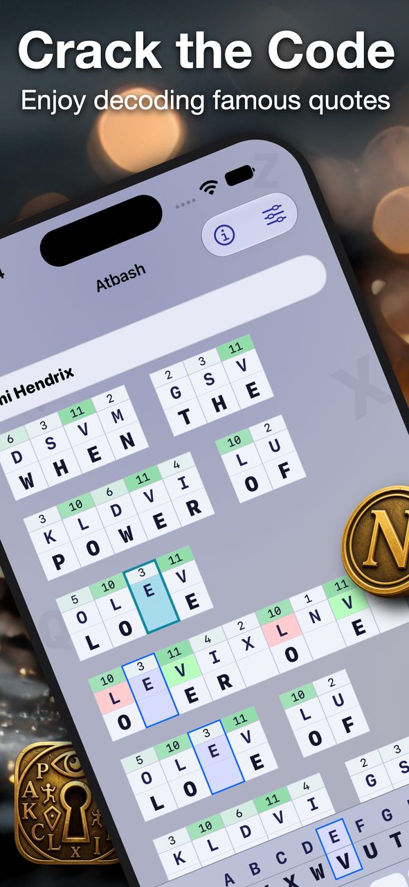 Solving an Atbash cryptogram of a Jimi Hendrix quote in Cipher Munch